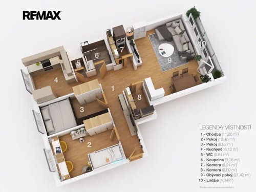Prodej bytu 3+1 70 m²