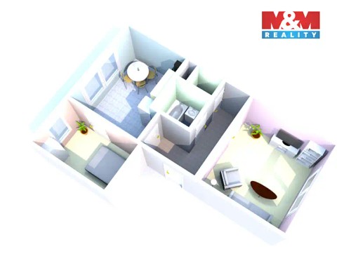 Prodaný byt 2+1 43 m²