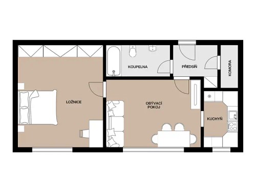 Prodaný  byt 2+1 65 m²