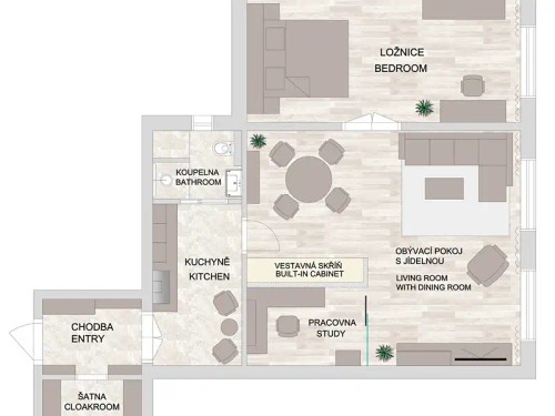 Prodaný byt 2+1 64 m²
