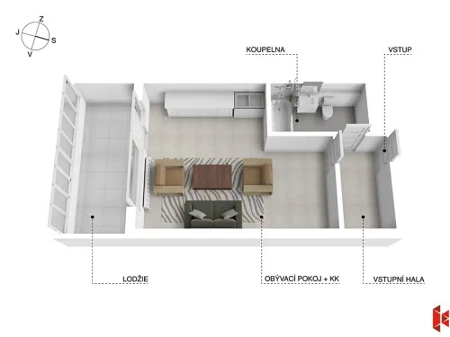 Prodej bytu 1+kk 33 m²
