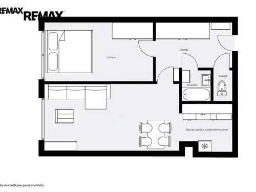 Prodaný  byt 2+kk 47 m²