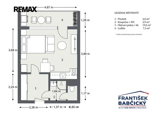 Prodej bytu 1+kk 28 m²