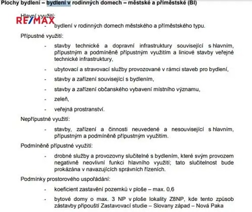 Prodej stavebního pozemku 951 m²