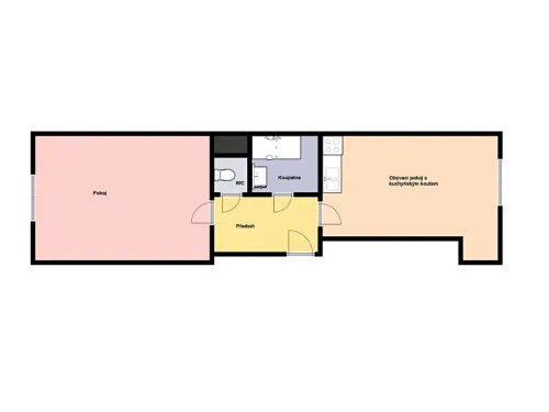 Prodaný byt 2+kk 50 m²