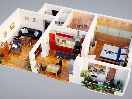 Prodaný  byt 2+1 65 m²