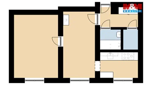 Prodaný byt 2+1 49 m²