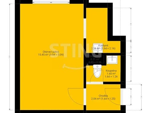 Prodej bytu 1+kk 22 m²