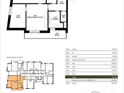 Prodaný byt 3+kk 95 m²