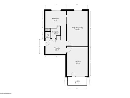Prodej bytu 2+1 58 m²