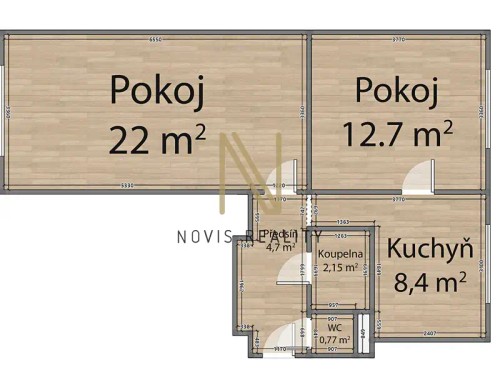 Prodej bytu 2+1 52 m²