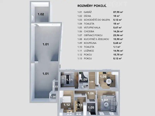 Prodej domu 105 m², pozemek 821 m²