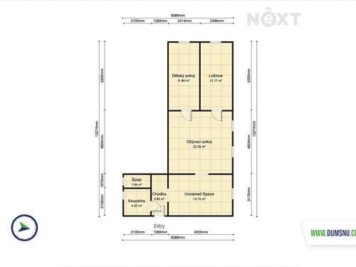 Prodaný byt 3+1 89 m²