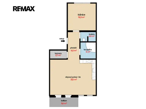 Prodaný  byt 2+kk 72 m²