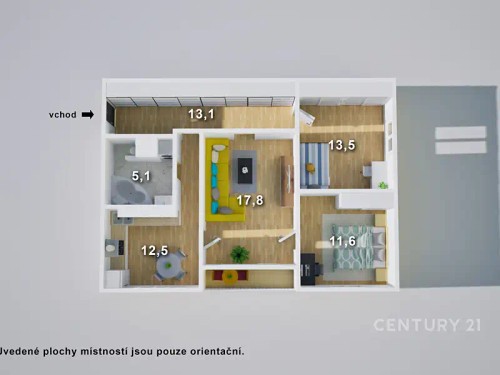 Prodaný  byt 3+1 75 m²