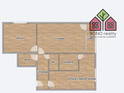 Prodej bytu 2+1 53 m²