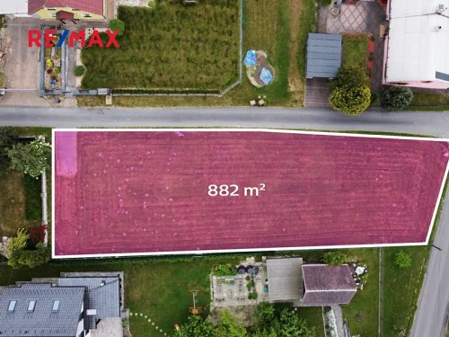 Prodej stavebního pozemku 882 m²