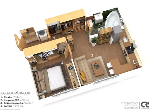 Prodej bytu 2+kk 40 m²