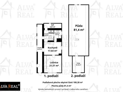Prodej domu 100 m², pozemek 1264 m²