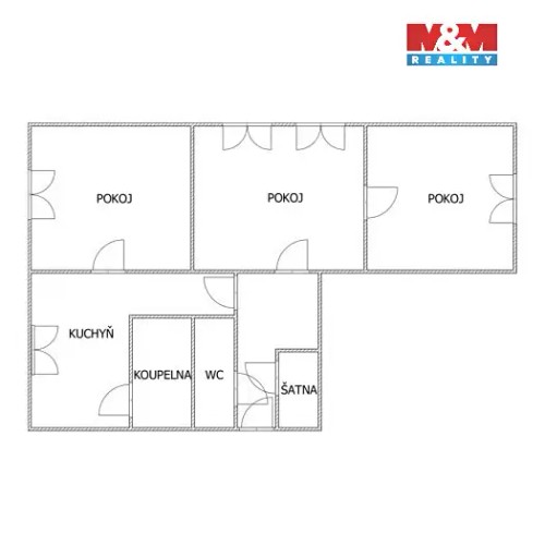 Prodej bytu 3+1 57 m²