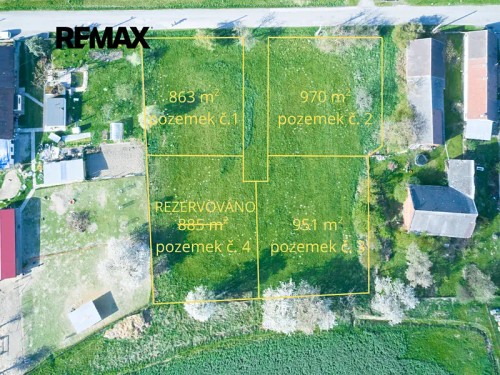 Prodej stavebního pozemku 863 m²