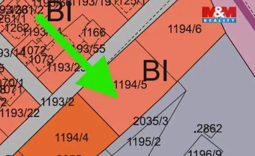 Prodej stavebního pozemku 837 m²