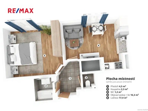 Prodaný byt 2+kk 42 m²