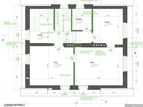 Prodej projektu 431 m², pozemek 1207 m²