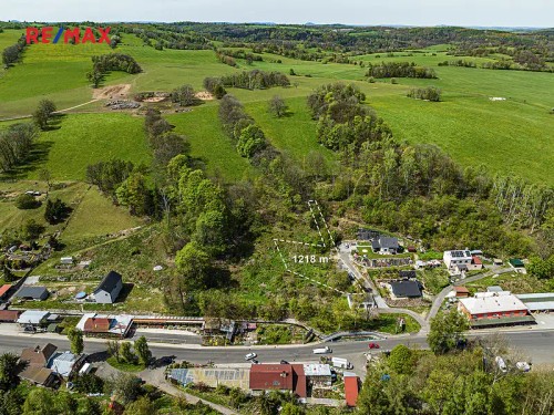Prodej stavebního pozemku 1218 m²