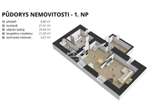Prodej chalupy 168 m², pozemek 226 m²