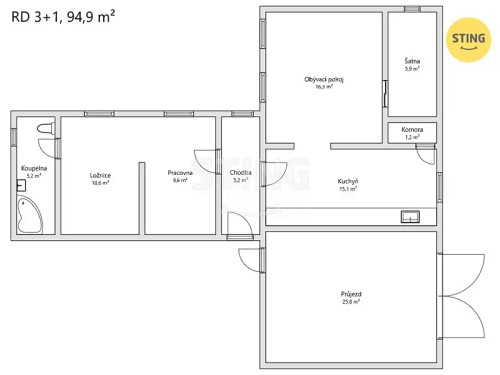 Prodej domu 80 m², pozemek 256 m²