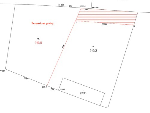 Prodej stavebního pozemku 583 m²