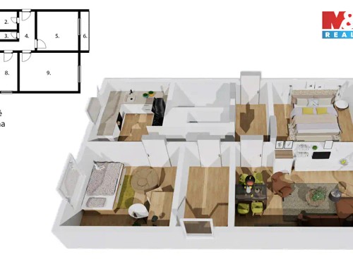 Prodaný byt 4+1 75 m²