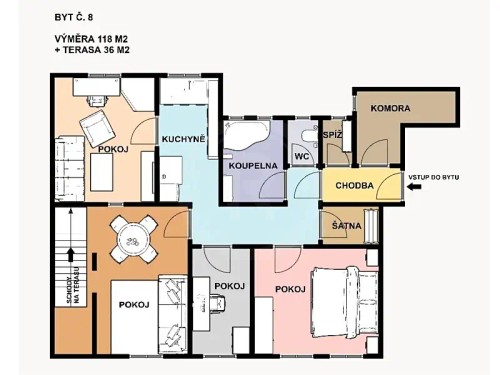 Prodaný byt 4+1 118 m²