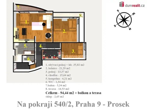 Prodaný byt 3+kk 114 m²