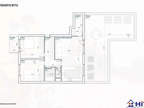 Prodej bytu 3+kk 83 m²