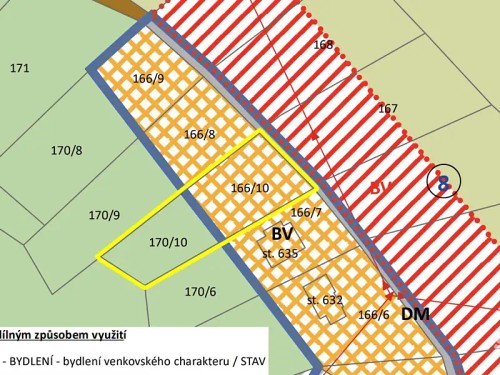 Prodej stavebního pozemku 1913 m²