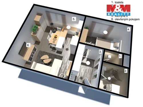 Prodej bytu 2+kk 40 m²