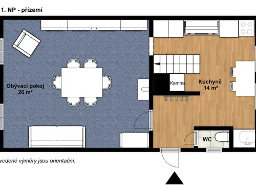 Prodej chaty 82 m², pozemek 832 m²