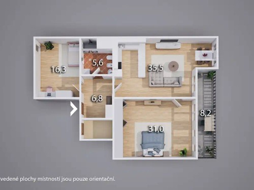 Prodej bytu 3+1 110 m²