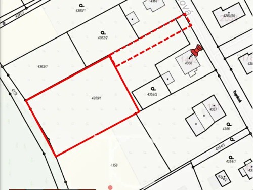 Prodej stavebního pozemku 1900 m²