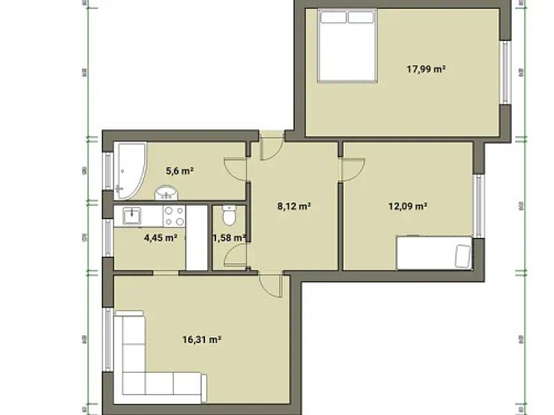 Prodej bytu 3+1 65 m²