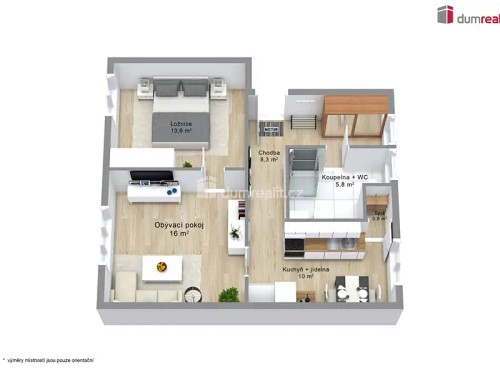 Prodaný byt 2+1 67 m²