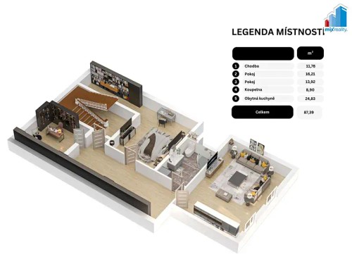Prodej bytu 3+kk 87 m²