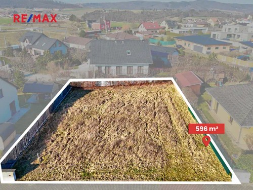 Prodej stavebního pozemku 596 m²