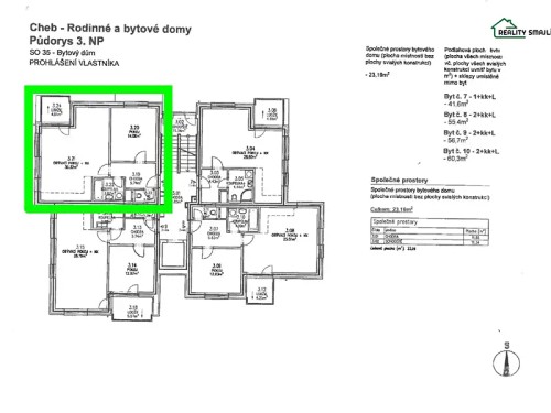 Prodaný byt 2+kk 58 m²