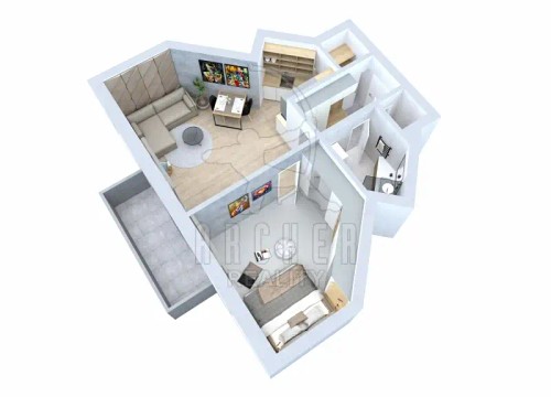 Prodej bytu 2+kk 61 m²