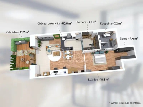 Prodaný byt 1+kk 98 m²
