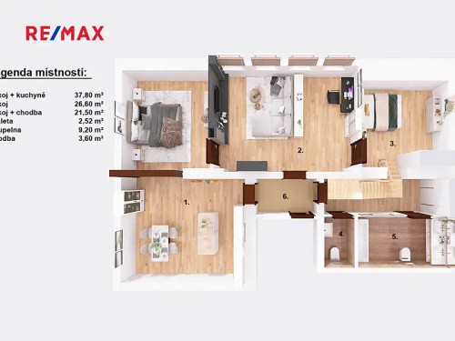 Prodej bytu 4+1 140 m²