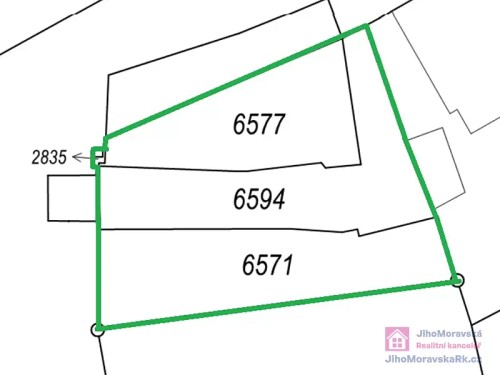 Prodej stavebního pozemku 444 m²